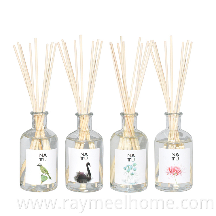All scent water based liquid air freshener type reed diffuser with sticks for gift
